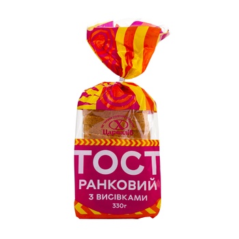 Tsar Khlib Bread-toast Morning Bran Sliced Bread 330g - buy, prices for Auchan - photo 1