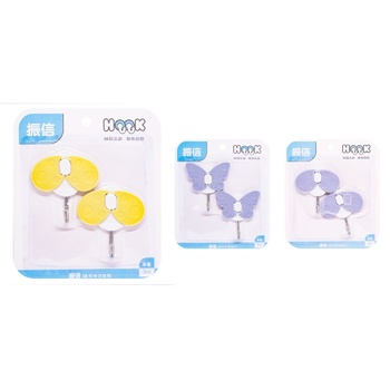 ZED Butterfly Set of Bathtroom Hooks 2pcs - buy, prices for EKO Market - photo 1