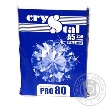 Crystal Pro 80 Office Paper A5 250 sheets - buy, prices for Auchan - photo 2