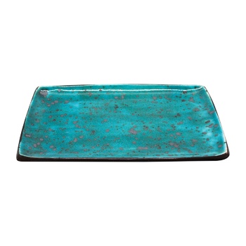 Manna Ceramics Tiffany Turquoise Rectangular Plate 16x26cm - buy, prices for - photo 2