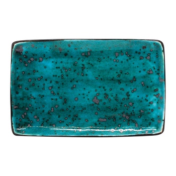 Manna Ceramics Tiffany Turquoise Rectangular Plate 16x26cm - buy, prices for METRO - photo 3