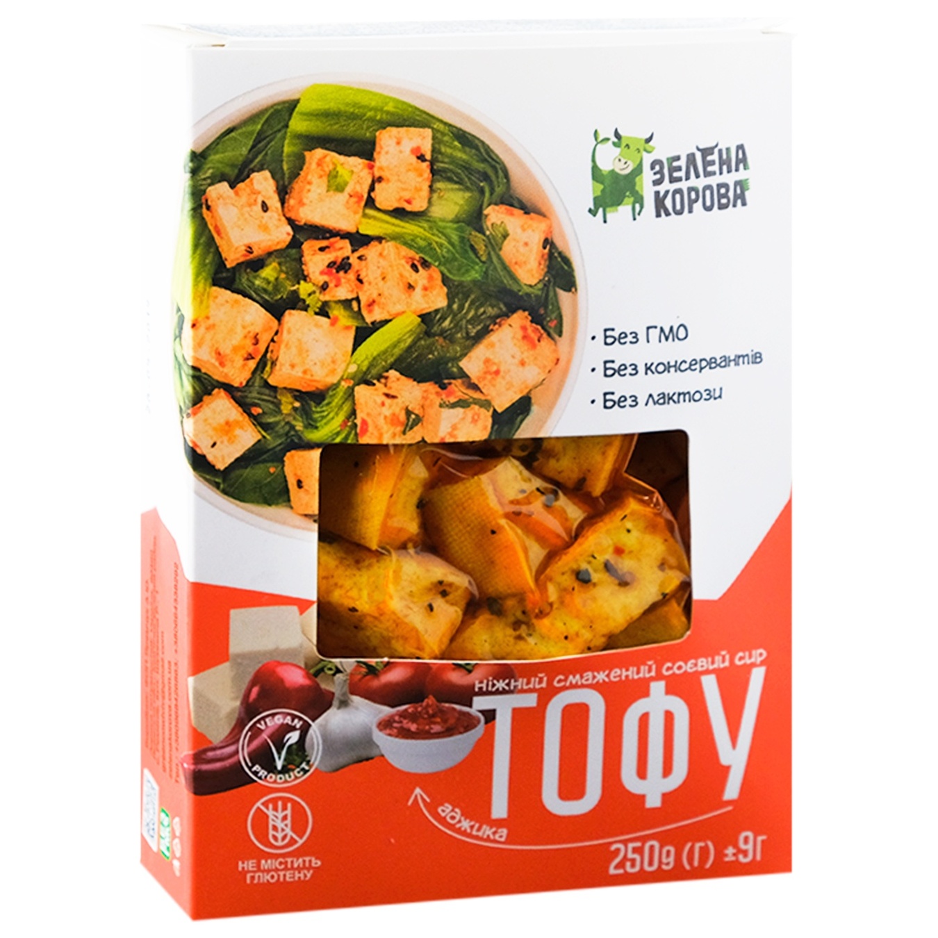 

Тофу Зеленая корова с аджикой жареный 250г