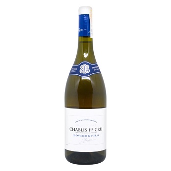 Вино Bovier & Fils Chablis 1er CRU біле сухе 12,5% 0,75л - купити, ціни на КОСМОС - фото 1