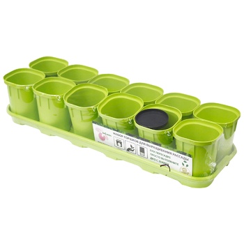 Set of pots for seedlings 12pcs 200ml - buy, prices for Auchan - photo 1