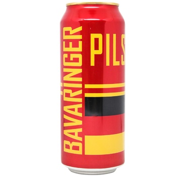 Bavaringer Pils Beer 5.1% t/c 0.5l - buy, prices for ULTRAMARKET - photo 1