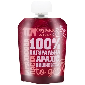 Паста горіхово-шоколадна Тom чорний шоколад з вишнею 64г - купити, ціни на Восторг - фото 1