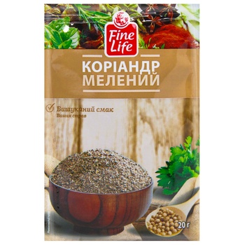 Коріандр Fine Life мелений 15г - купити, ціни на METRO - фото 1