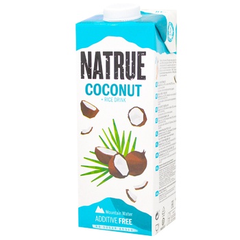 Напій рисово-кокосовий Natrue Rice+Coconut без додавання цукру 2% 1л - купити, ціни на Восторг - фото 1