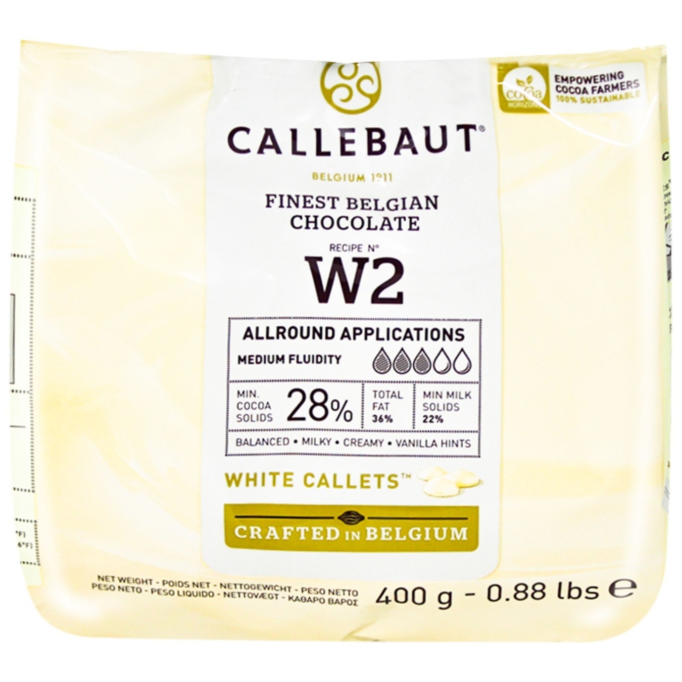 

Шоколад Callebaut белый 400г