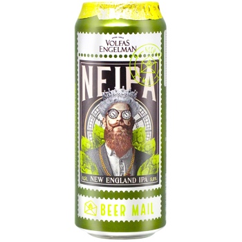 Пиво Volfas Engelman Neipa светлое 5% 0,5л - купить, цены на ULTRAMARKET - фото 1