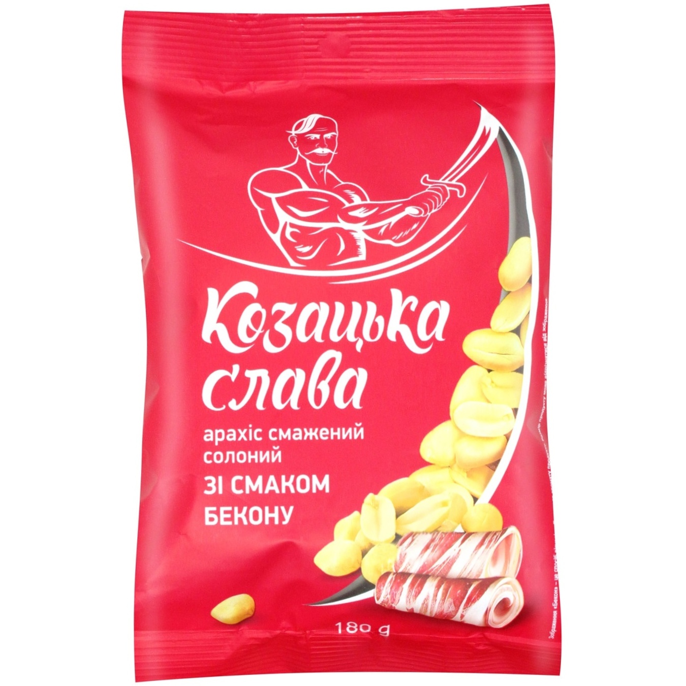 

Арахис Козацька слава жареный соленый со вкусом бекона 180г