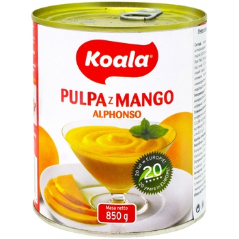 Koala canned mango puree 850g