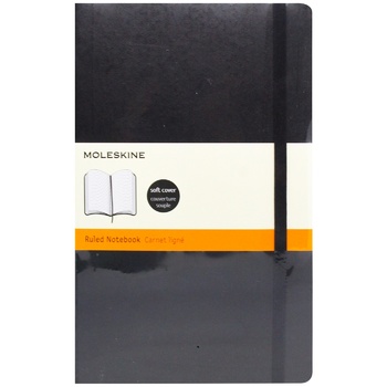 MOLESKINE ЗАПИСНИК М'ЯК ОБК ЛІНІЙ : ЧОР - купити, ціни на METRO - фото 1