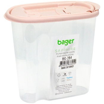 Bager Dry Food Mix Plastic Container 1.5l in assortment - buy, prices for Auchan - photo 5