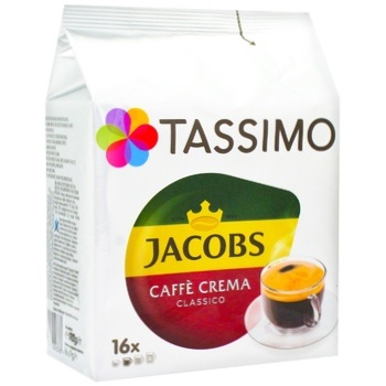 Кава Jacobs Tassimo Crema мелена в капсулах 16шт 112г - купити, ціни на ULTRAMARKET - фото 2