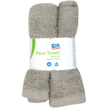 Aro Set of Gray Towels 30x30cm 4pcs - buy, prices for - photo 1