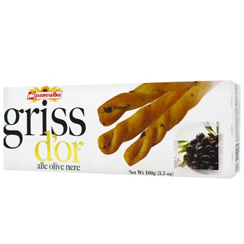 Panealba Griss D'Or Grissini with Black Olives 100g - buy, prices for Auchan - photo 1