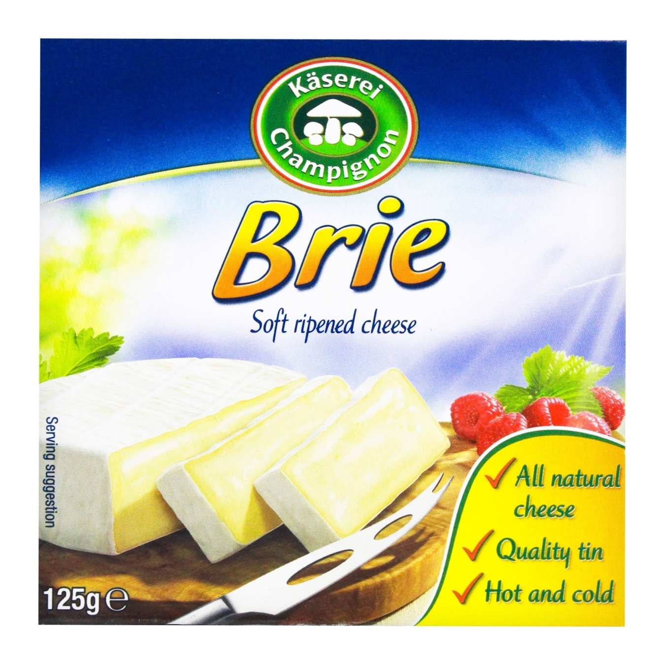 

Сыр Kaserei Champignon Brie с плесенью 50% 125г