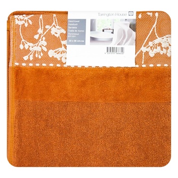 Tarrington House Flower Rust Hand Towel 50x90cm - buy, prices for METRO - photo 1