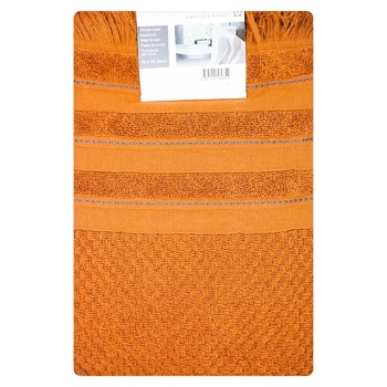 Tarrington House Earth3 Rust Shower Towel 70x140cm - buy, prices for METRO - photo 1