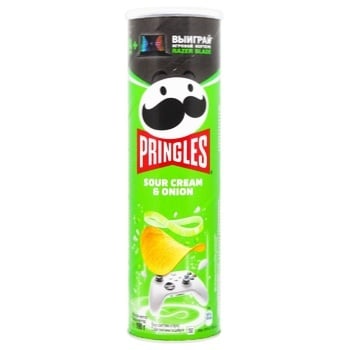 ЧІПСИ PRINGLES СМЕТАНА-ЦИБУЛЯ 190 Г