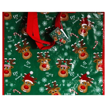 New Year's Shopping Bag 34х42х13cm in assortment - buy, prices for METRO - photo 4