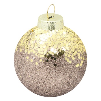 Glitter Christmas Tree Ball 8cm in assortment - buy, prices for NOVUS - photo 5