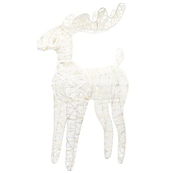 Koopman Deer Figure with White Backlight and Auto-Sutdown Function 37cm 40 Lamps - buy, prices for NOVUS - photo 1