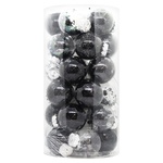 Black New Year's Ball 6cm 30pcs