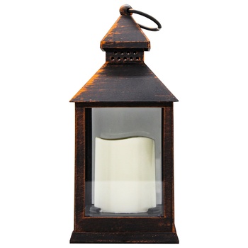 Lantern with Electric Candle 10x10x23cm - buy, prices for METRO - photo 2