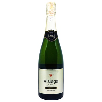 Вино игристое Visiega Cava Brut Nature белое 11,5% 0,75л