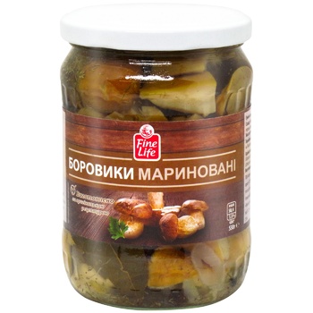 Fine Life pickled mushrooms boletus 530g - buy, prices for - photo 1