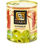 Оливки Ellada зелені без кісточки 850мл
