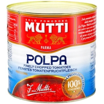 Mutti canned pieces tomato 2.5kg - buy, prices for METRO - photo 1