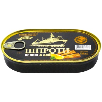 Ekvator Hanza in oil canned sprats 190g - buy, prices for Torba - photo 2