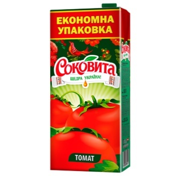 Сок Соковита томатный с мякотью и солью 1,93л - купить, цены на Auchan - фото 1