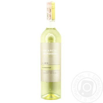 Вино Estancia Mendoza Chardonnay белое сухое 13% 0,75л - купить, цены на ULTRAMARKET - фото 1