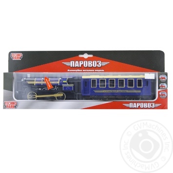 Tekhnopark Toy Steam train with wagon light sound - buy, prices for METRO - photo 1