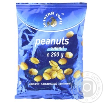 Snack peanuts Zolotyy horikh salt 200g - buy, prices for MegaMarket - photo 1