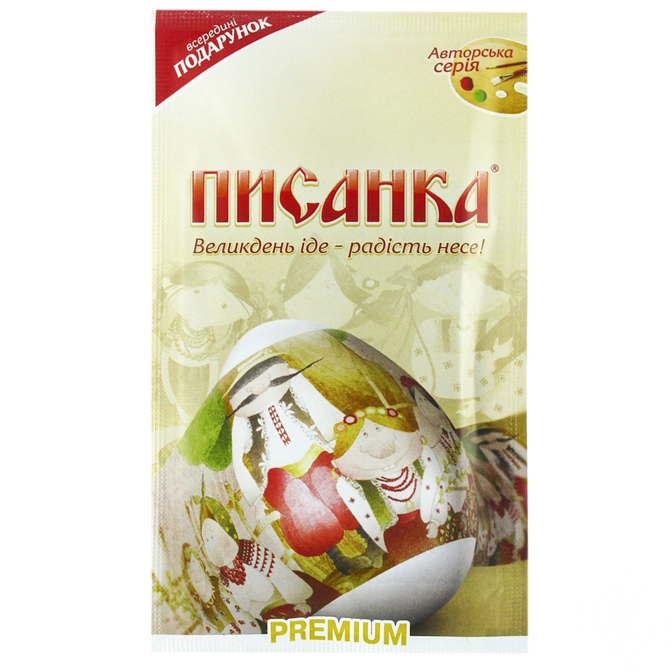 

Термоэтикетка для яиц Писанка Premium Пасха идет - радость несет 7шт.