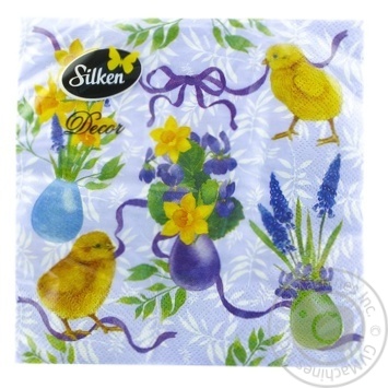 Silken Napkins Paper Three-layer Easter 33х33cm 18pcs. assortment - buy, prices for Tavria V - photo 3