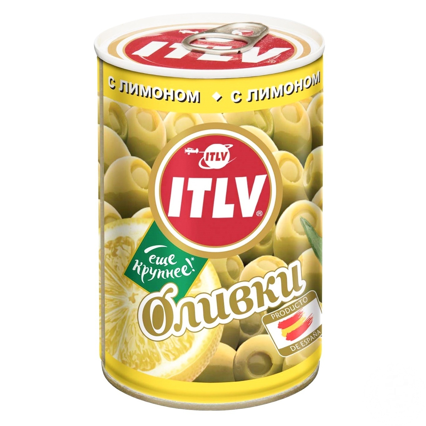 

Оливки ITLV зеленые с лимоном 314мл
