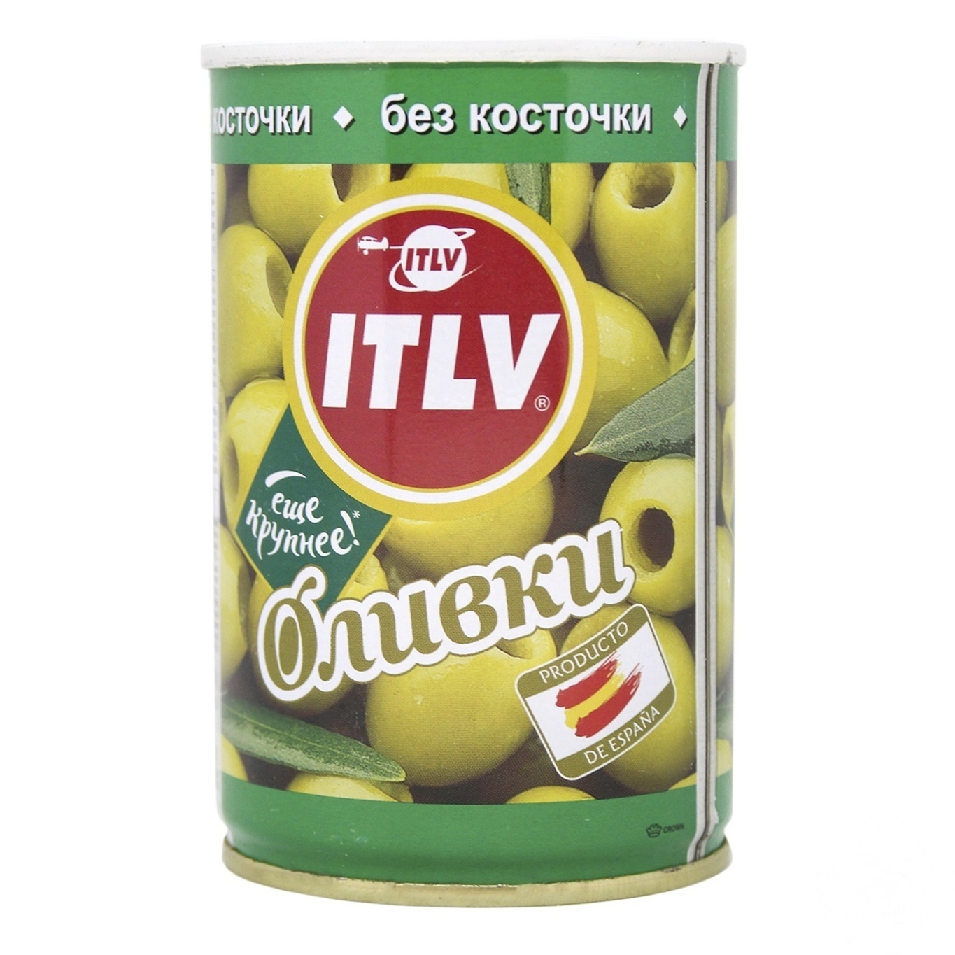 

Оливки ITLV зеленые без косточки 314мл
