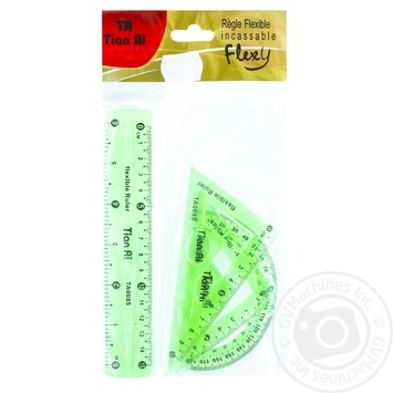 Flexible Ruler + 2 Triangles + Protractor assortment - buy, prices for MegaMarket - photo 5