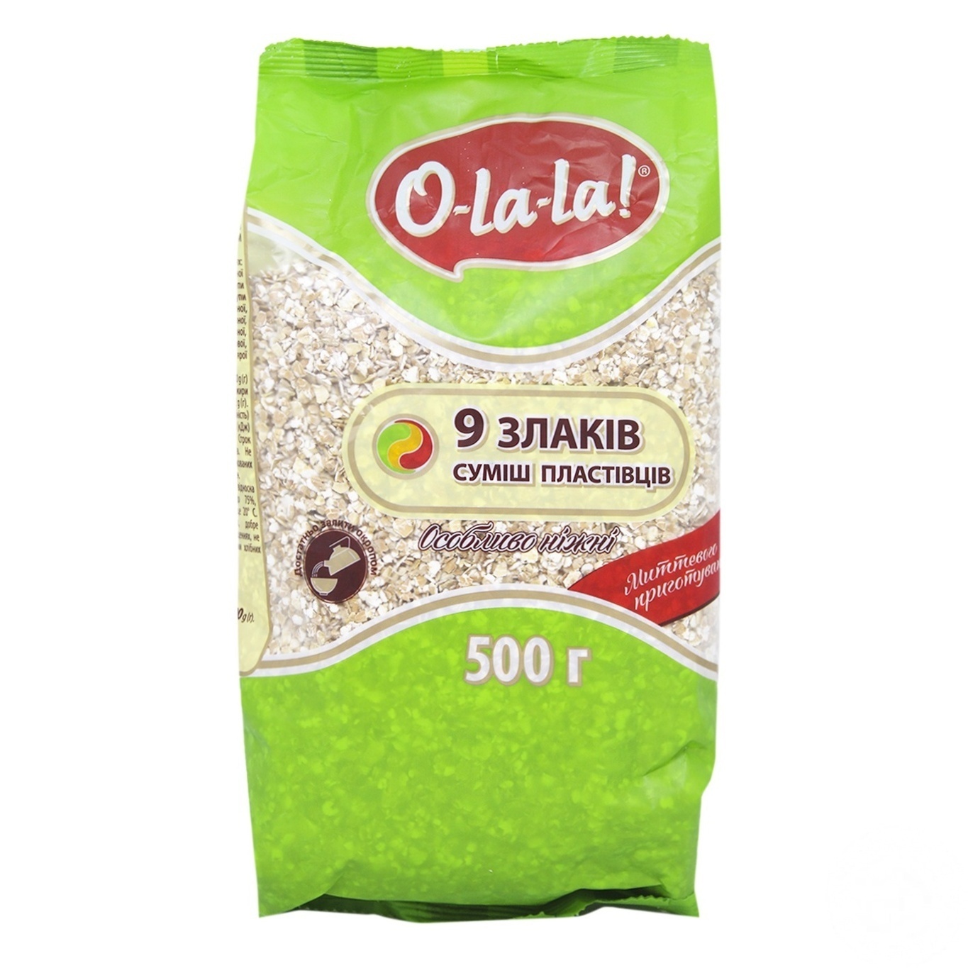 

Смесь хлопьев O-La-La 9 злаков мгновенного приготовления 500г