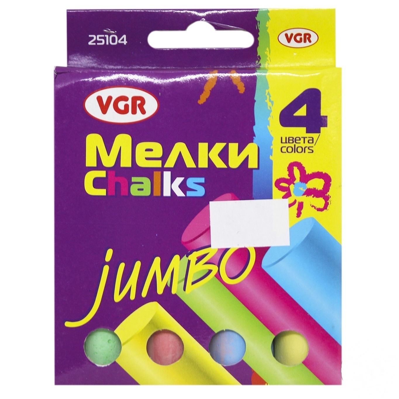 

Мел цветной Chalks 4 цвета