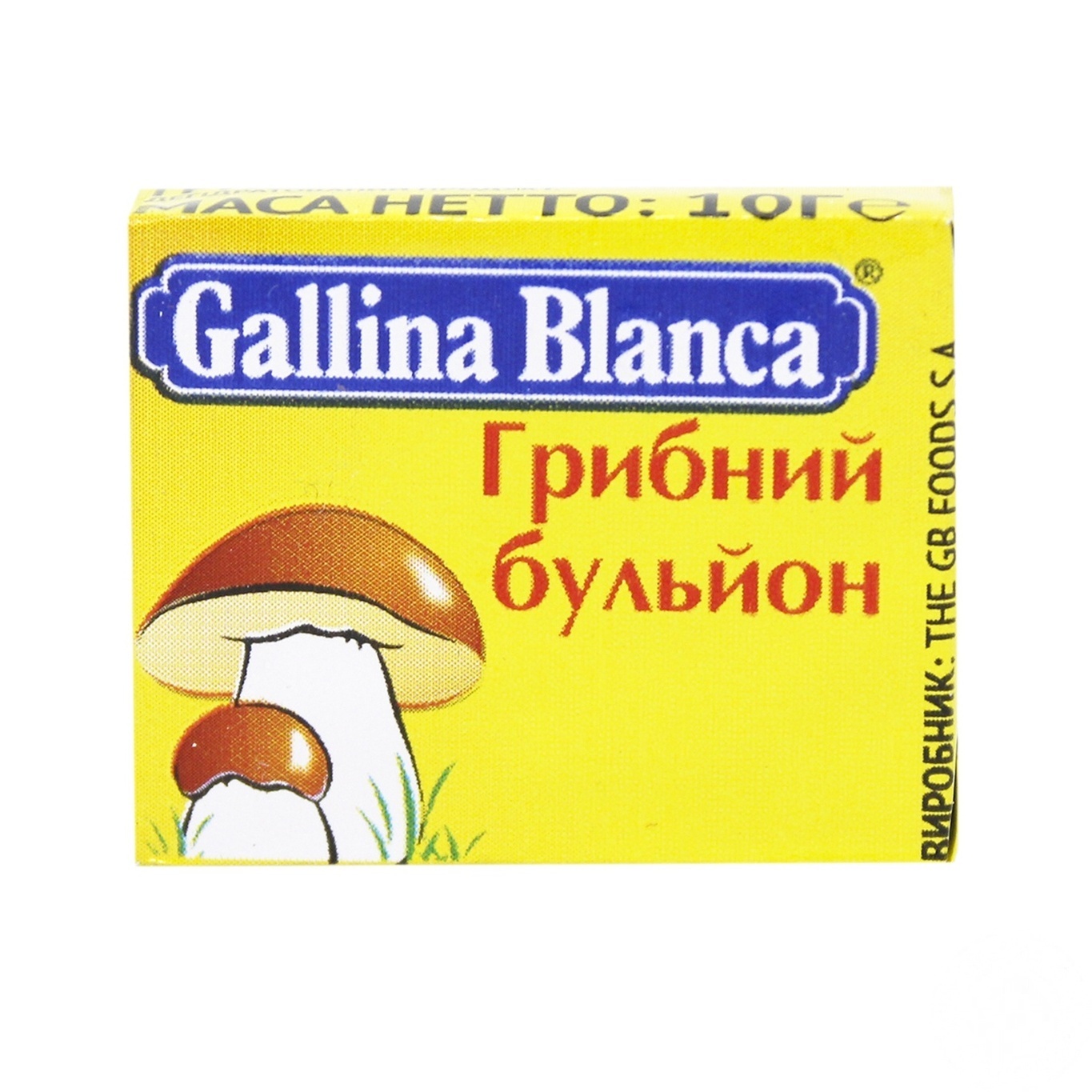 

Приправа Gallina Blanca Грибной бульон 10г