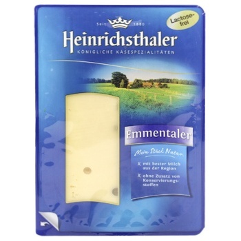 Heinrichsthaler Cheese Emmental sliced 45% 125g