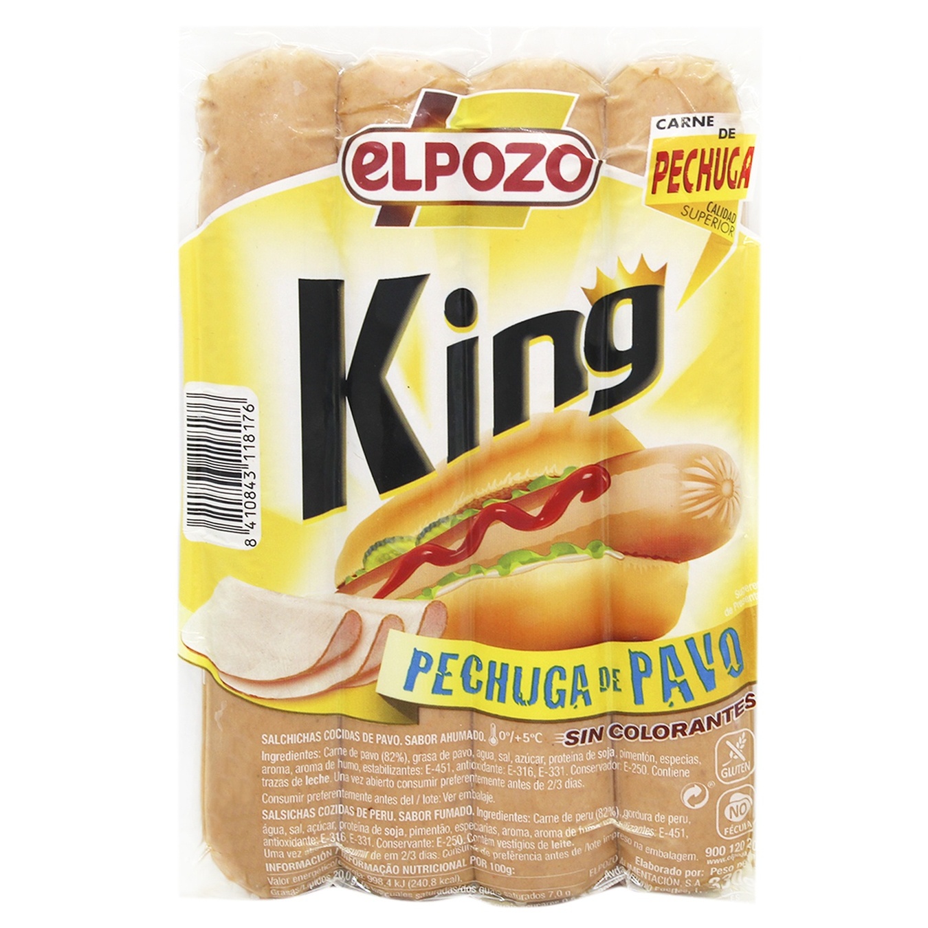 

Сосиски Elpozo Королевские из грудки индейки 330г
