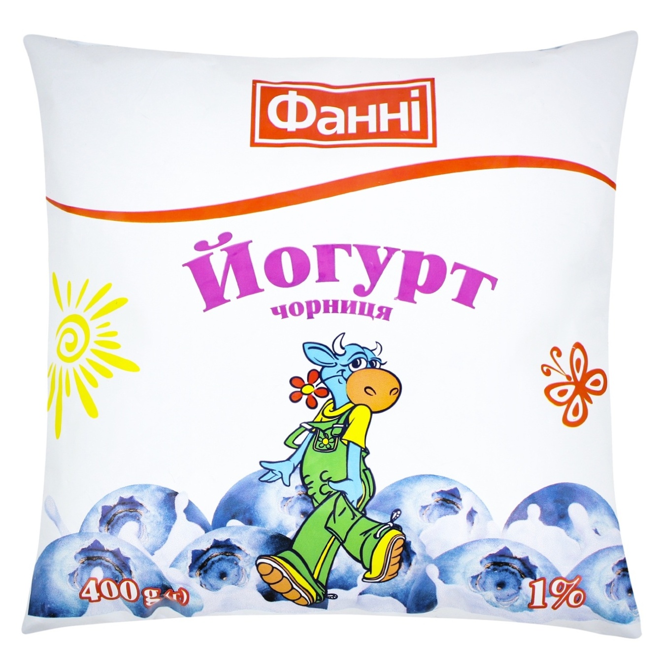 

Йогурт Фанни Черника 1% 400г